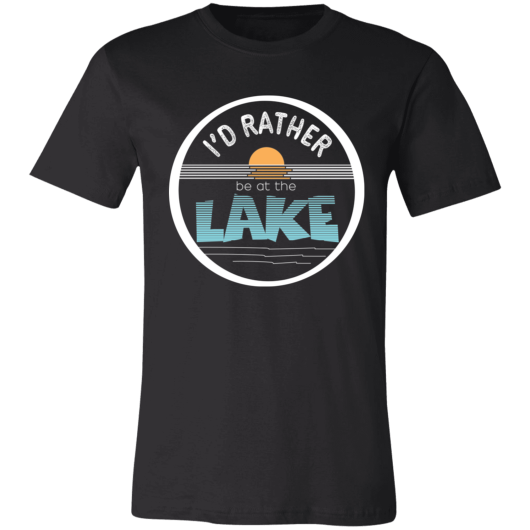 I'd Rather be at the Lake - Unisex Jersey Short-Sleeve T-Shirt