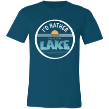 Load image into Gallery viewer, I&#39;d Rather be at the Lake - Unisex Jersey Short-Sleeve T-Shirt
