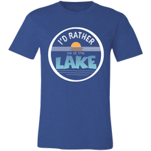 Load image into Gallery viewer, I&#39;d Rather be at the Lake - Unisex Jersey Short-Sleeve T-Shirt
