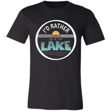 Load image into Gallery viewer, I&#39;d Rather be at the Lake - Unisex Jersey Short-Sleeve T-Shirt
