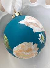 Load image into Gallery viewer, Blue, Colorful Hand-Painted Christmas Ornament
